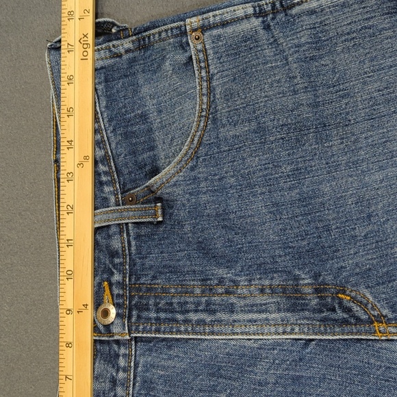 Cinch Jeans Men's 35x32 Blue Western Denim Green Label Relaxed Cowboy Rodeo - Picture 6 of 10